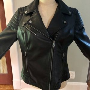 NWT Marc New York Classic Leather Moto Jacket